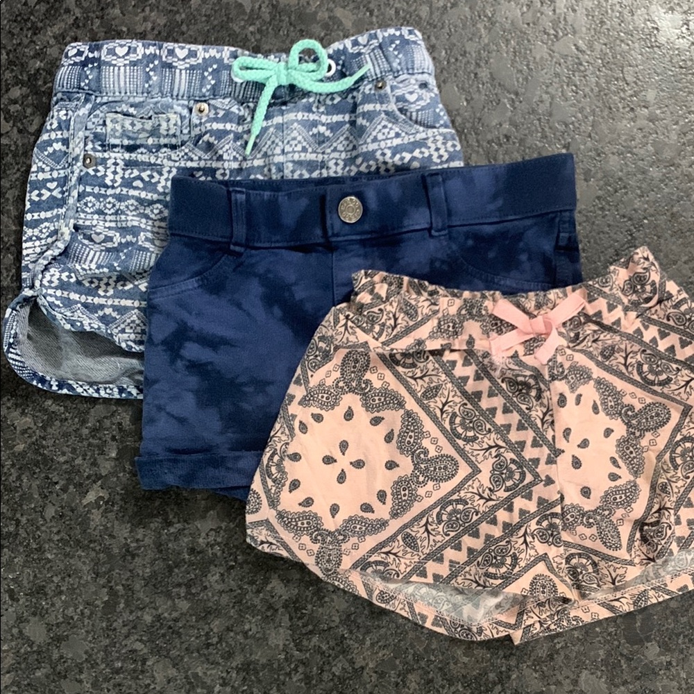 Stylish Kids Shorts Set - Blue, Navy, Pink